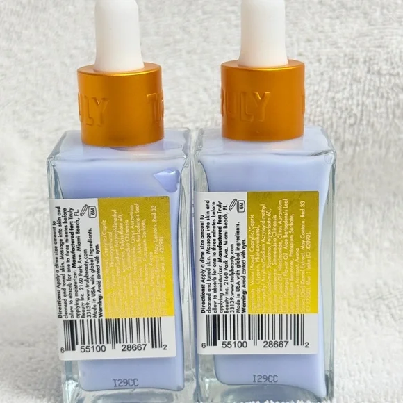 TRULY Glass Skin Facial Serum 1.7 fl oz (x2) - NEW - Picture 2 of 4